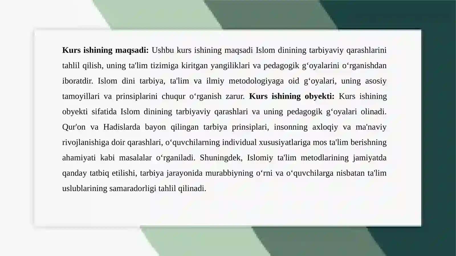 ISLOMDINIDATARBIYAVIY FIKRLAR 4