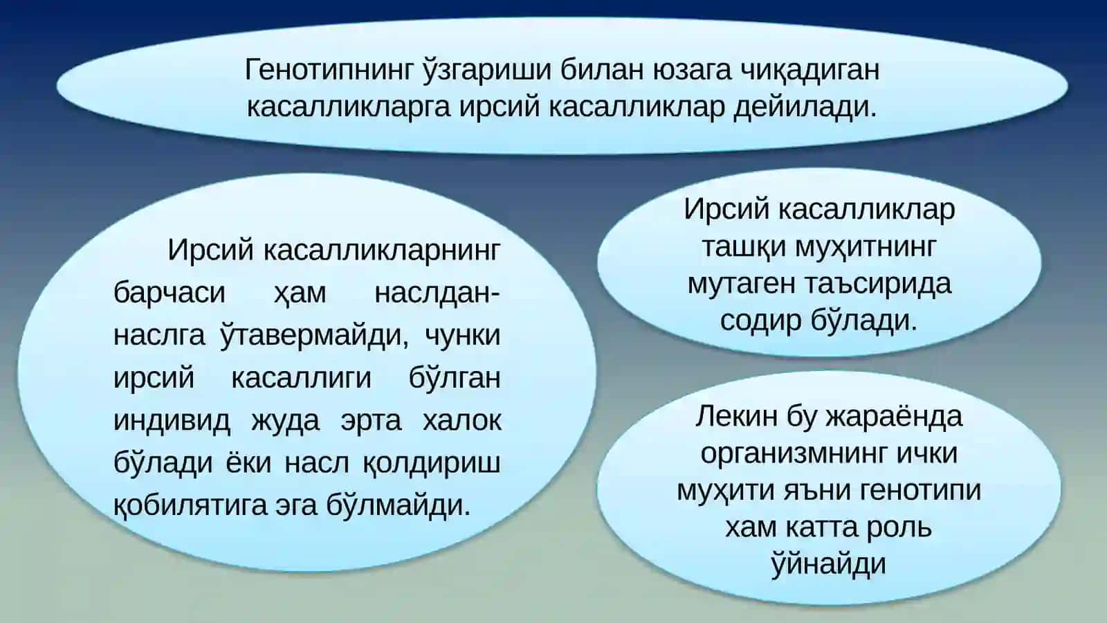 ТИББИЙ БИОЛОГИЯ. УМУМИЙ ГЕНЕТИКА 4