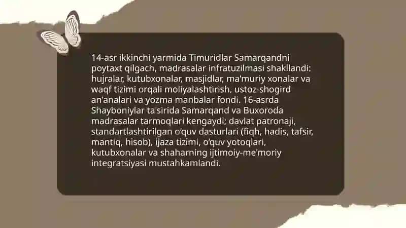 Movarounnahrda Ta'lim-Tarbiya Tizimi Tarixiy Manzarasi 4