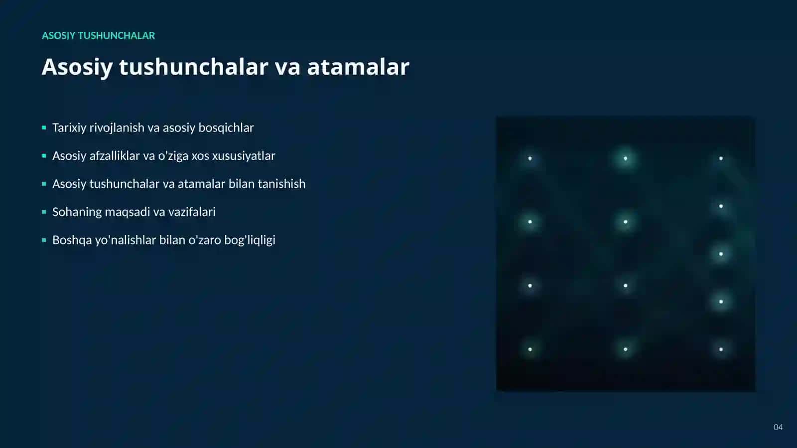 SUN'IY INTELLEKT • AI VA KATTA MA'LUMOTLAR 4