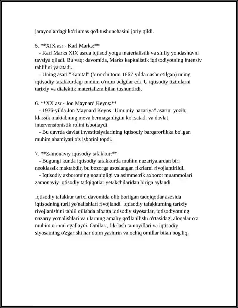 IQTISODIY TA'LIMOTLAR TARIXI FANINING PREDMETI VA O'RGANISH USLUBLARI 4