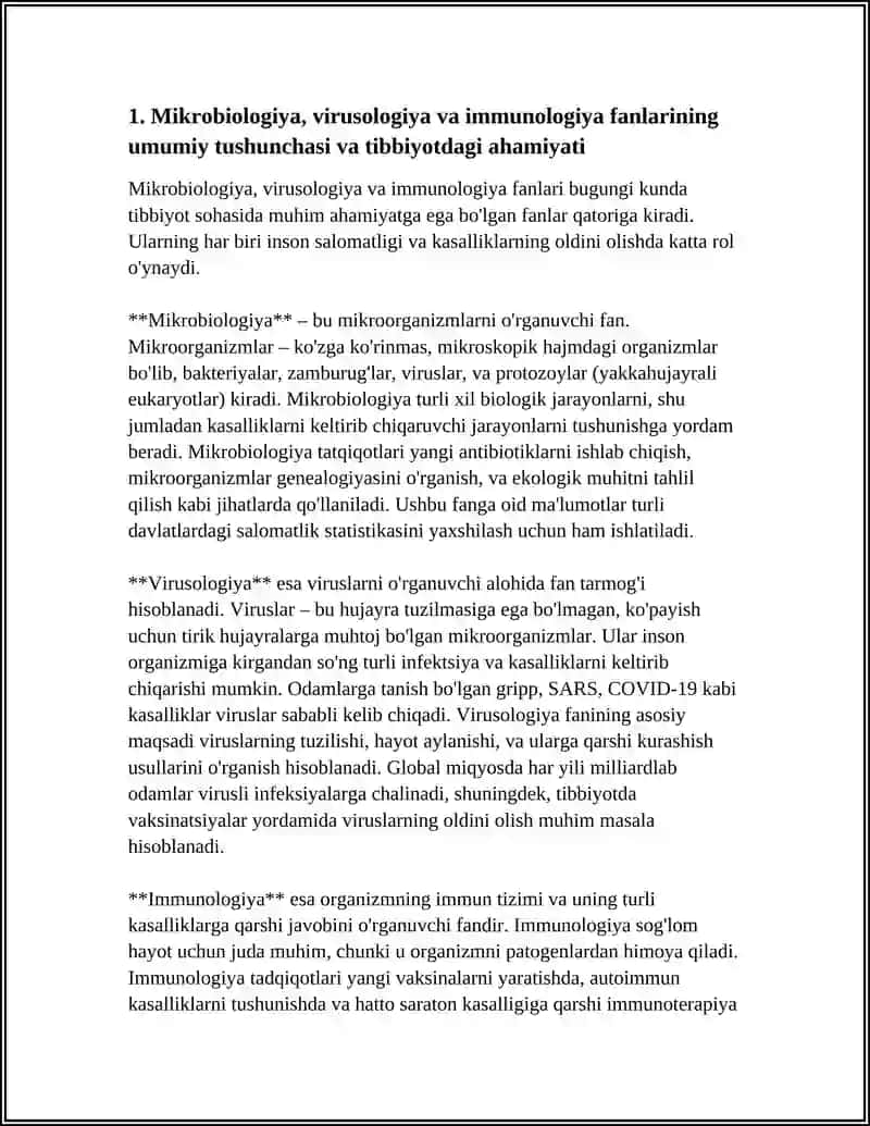 MIKROBIOLOGIYA, VIRUSOLOGIYA VA IMMUNOLOGIYA FANI TO' G'RISIDA FUSHUNCHA, ULARNING TIBBIYOTDAGI AXAMIYATI. MIKROORGANIZMLAR NING KLASSIFIKATSIYASI, MIKROORGANIZMLAR MORFOLOGIYASI, STRUKTURA TUZULISHI VA FIZIOLOGIYASI 4