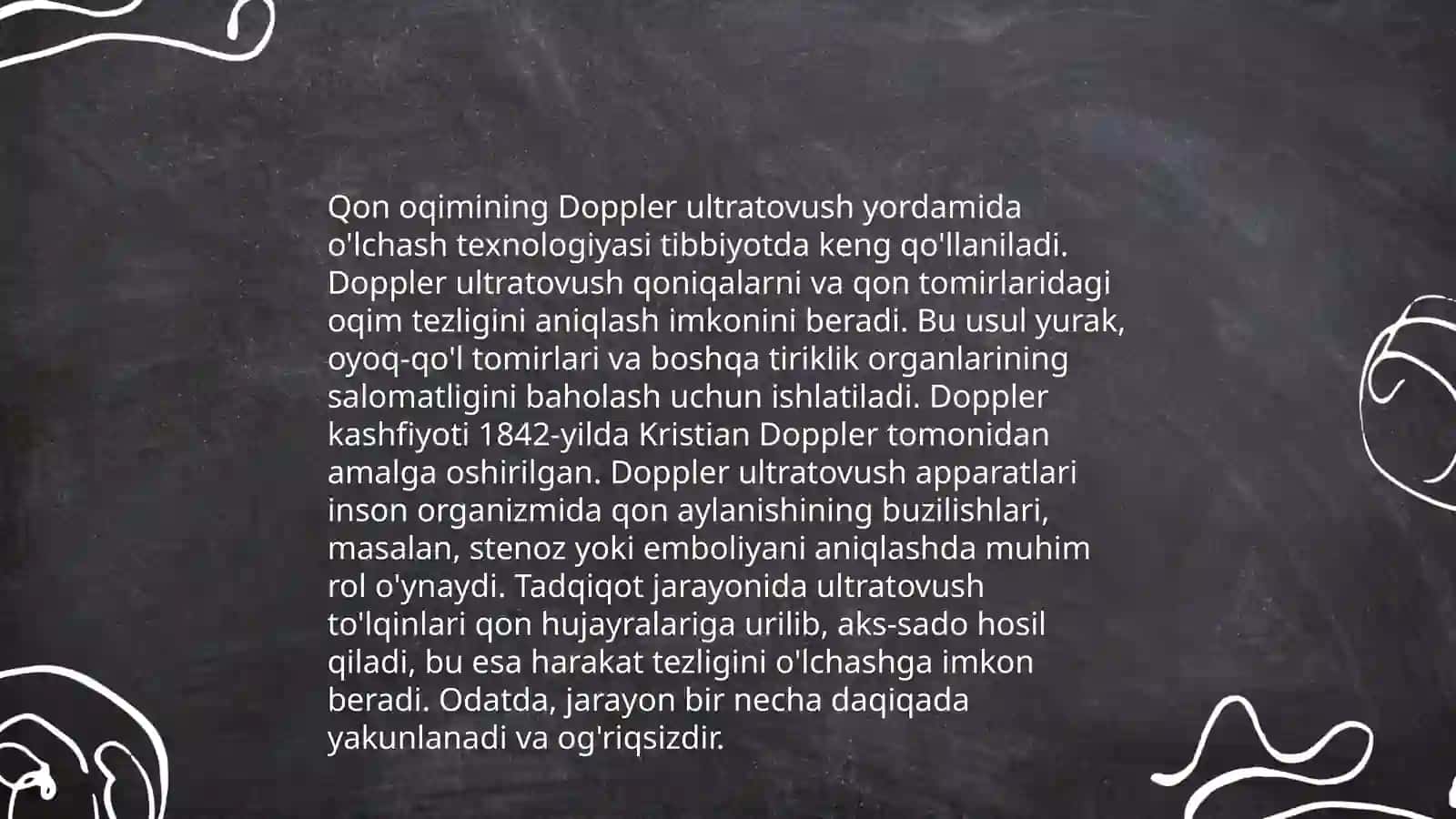 Doppler ultratovush va qon oqimini o'rganish 4