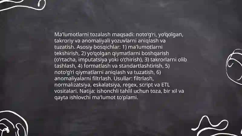 Ma’lumotlar tahlili (Data Analytics) va biznes razvedkasi (BI) 4