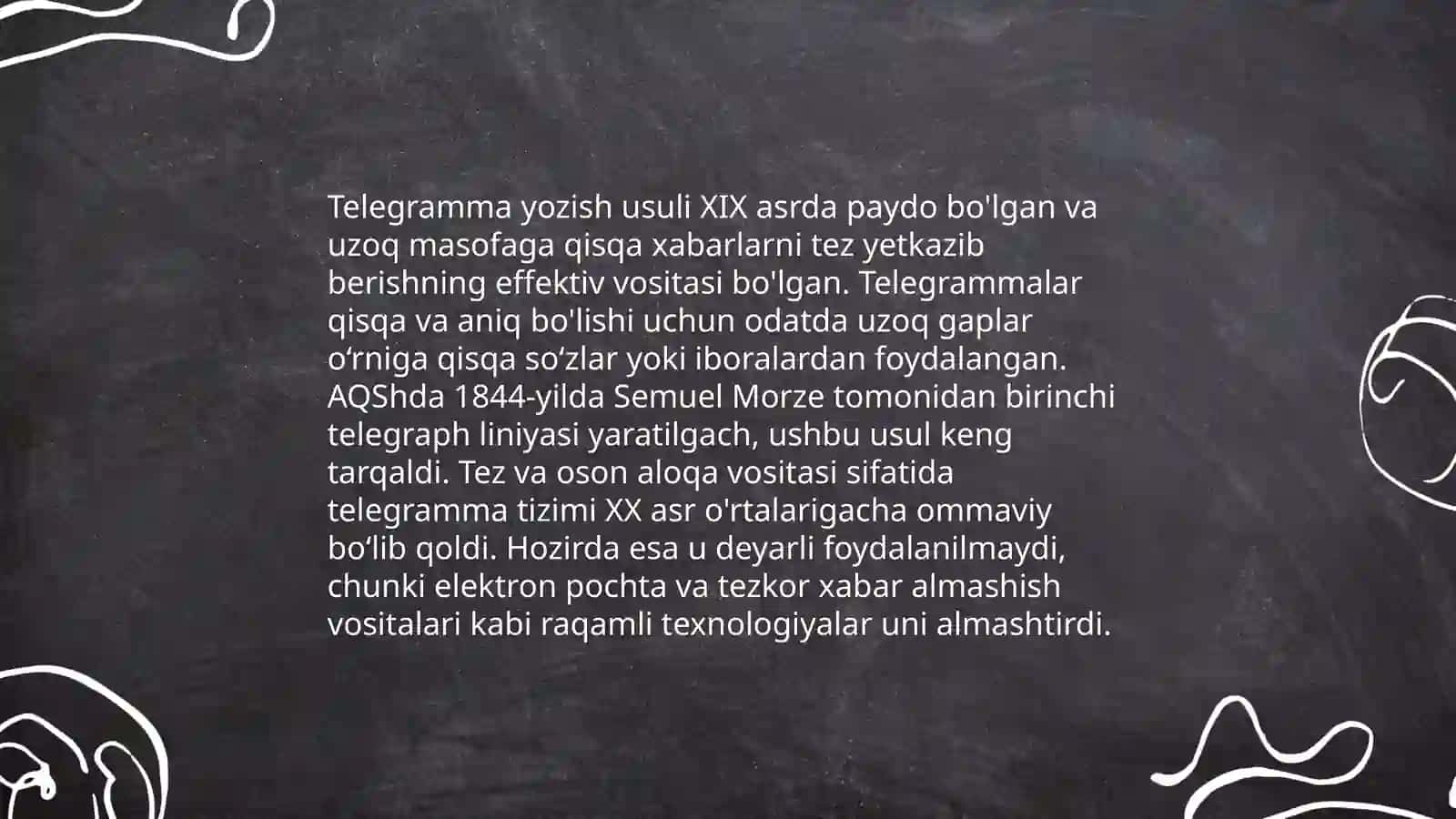 Manzil taklifnoma, telegramma, telefonogrammaning yozilish tartibi 4
