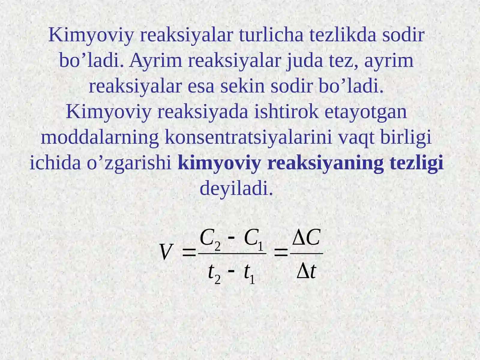 Kimyoviy reaksiya tenglamalari va kimyoviy muvozanat 4