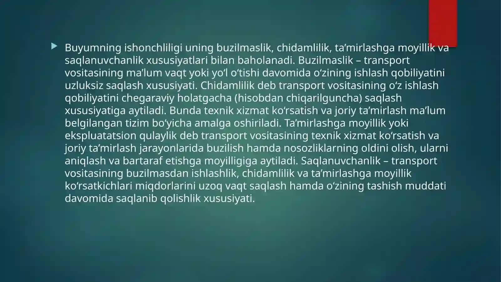 Ishonchlilikning kompleks ko’rsatkichlari 4