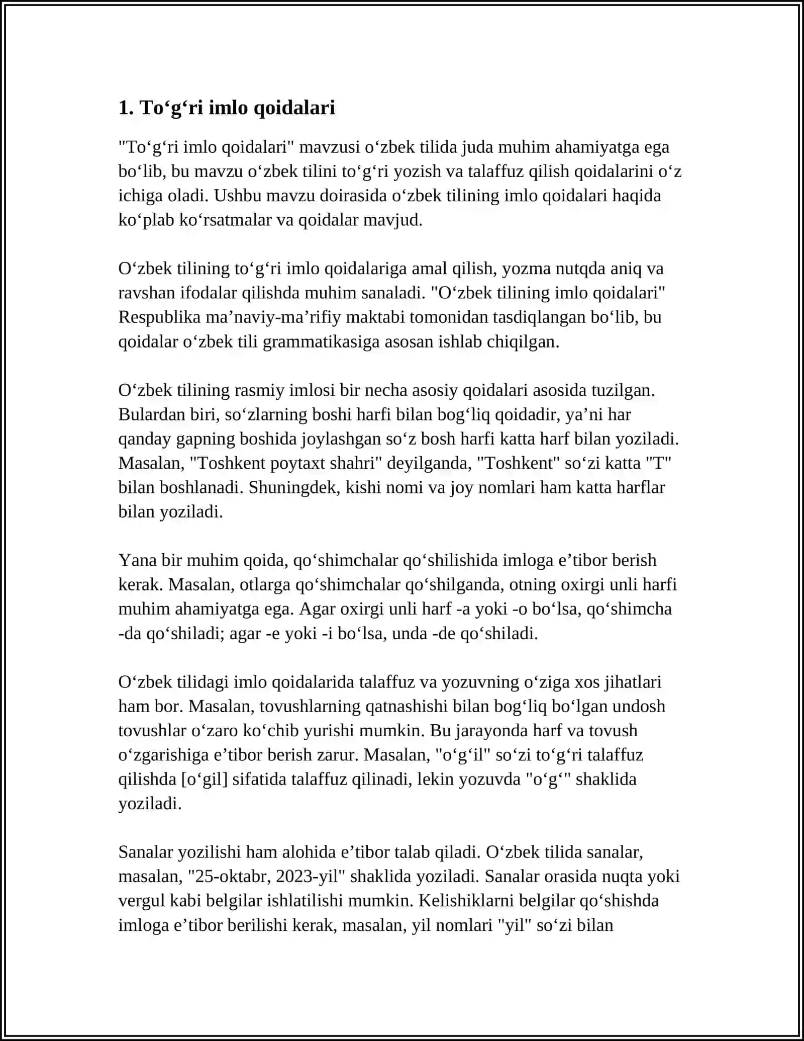 SOFT SKILLS- TO‘G‘RI YOZISH, HAR XIL TURDAGI MATNLAR BILAN ISHLASH VA QAYTA ISHLASH 4