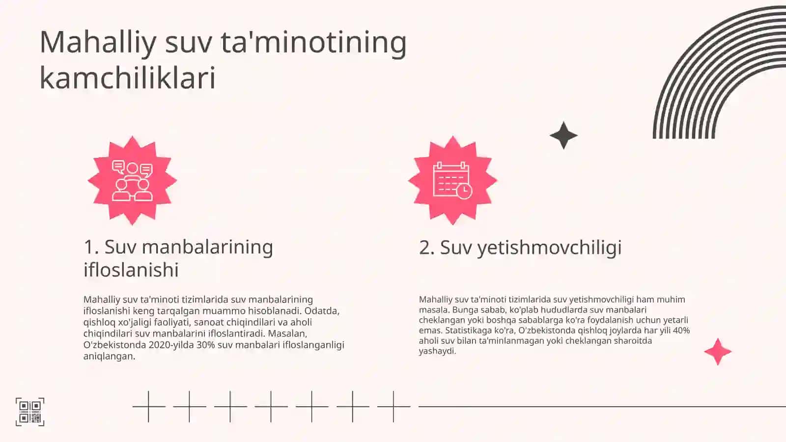Mahalliy va markazlashgan suv ta’minoti haqida tushuncha, ularning gigiyenik ahamiyati 4