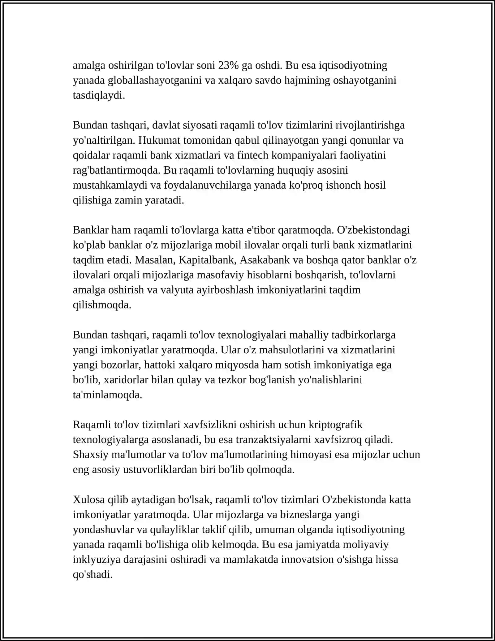 MAXSULOTNI CHIQARISHDA ISTEMOLCHILARGA QULAYLIK YARATISH 4