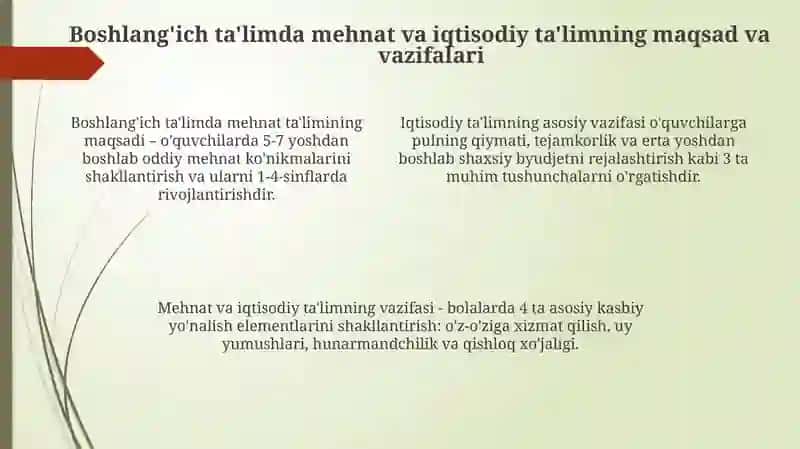 Mehnat va iqtisodiy ta'limning mohiyati va ahamiyati 4