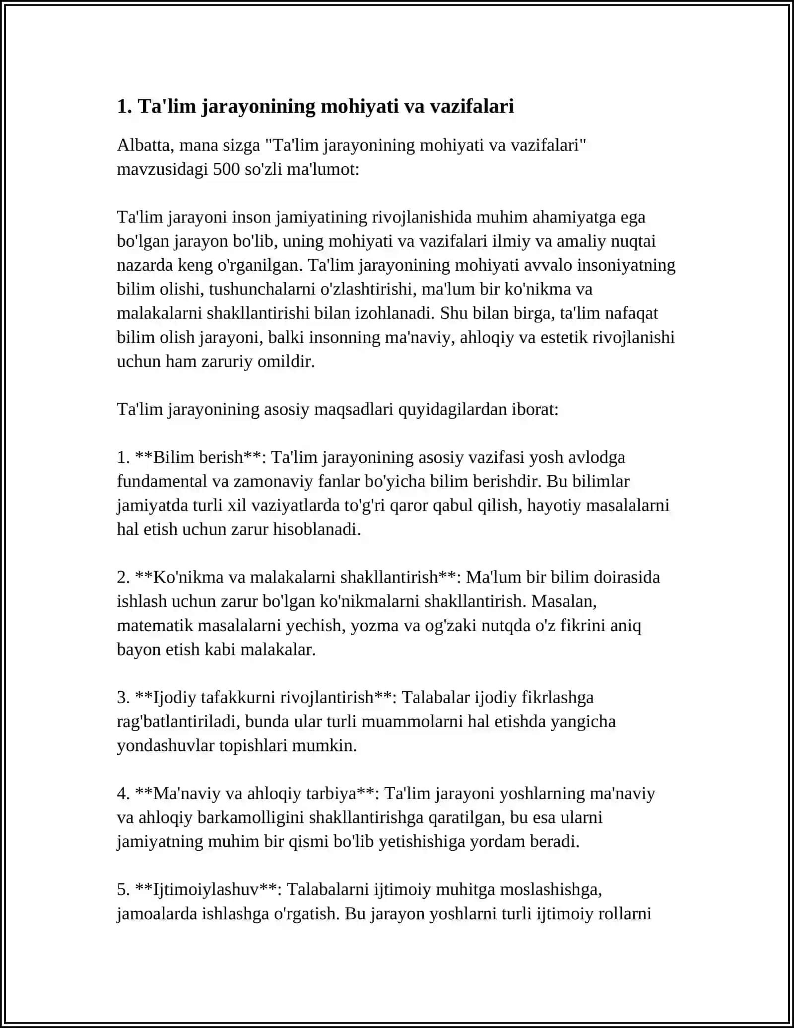 TAʼLIM JARAYONINING QONUNIYATLARI VA TAMOYILLAR 4