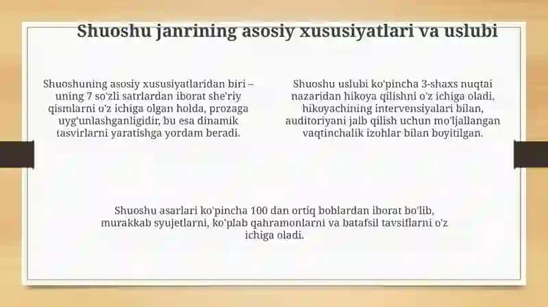 Shuoshu janrining paydo bo`lishi va taraqqiyoti 4
