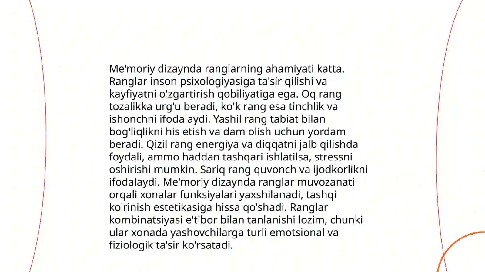 Madaniy me’ros obyektlari hududida me’moriy muhit shakllanishida ranglarning roli 4