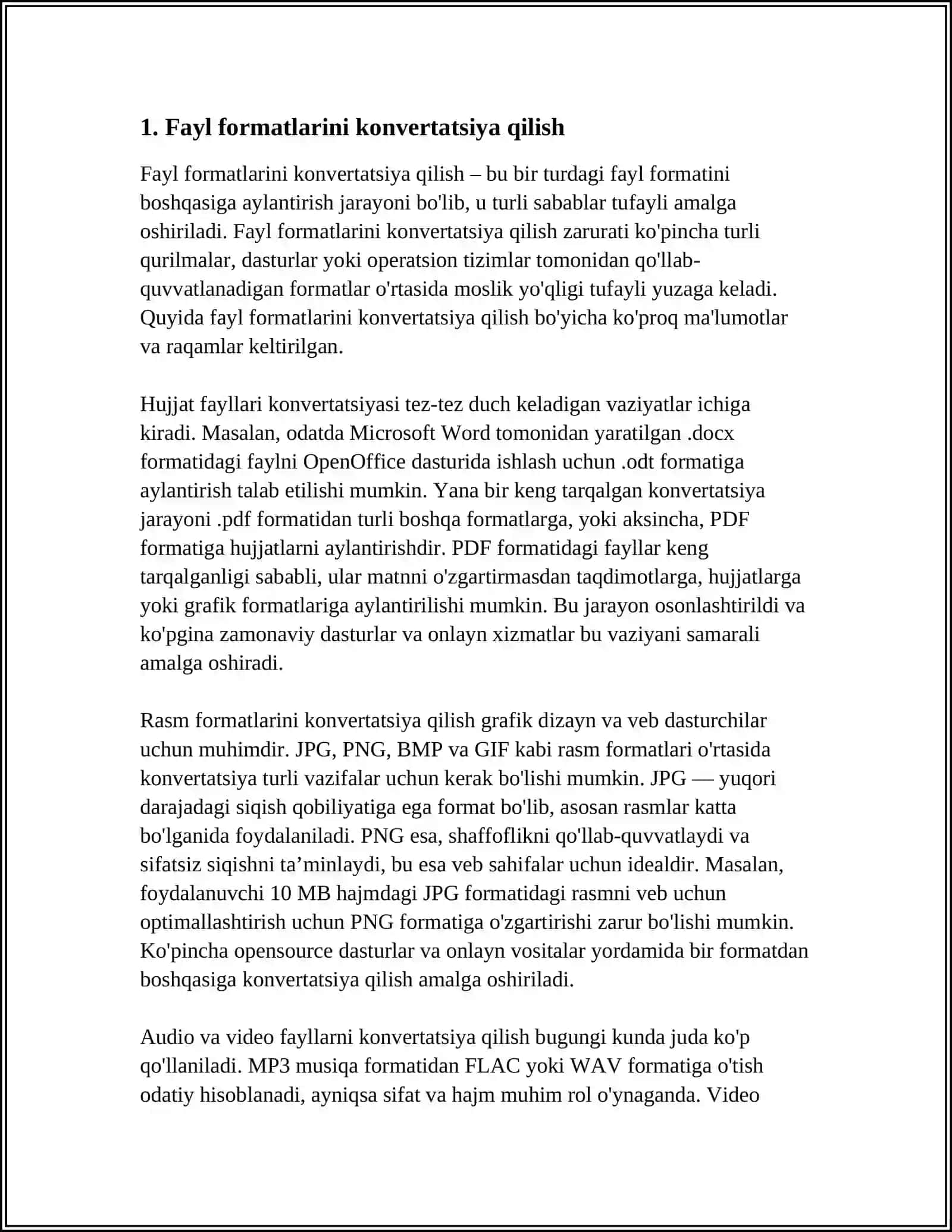 KONVERTOR DASTURLARI VA ULARNING IMKONIYATLARIDAN FOYDALANISH 4