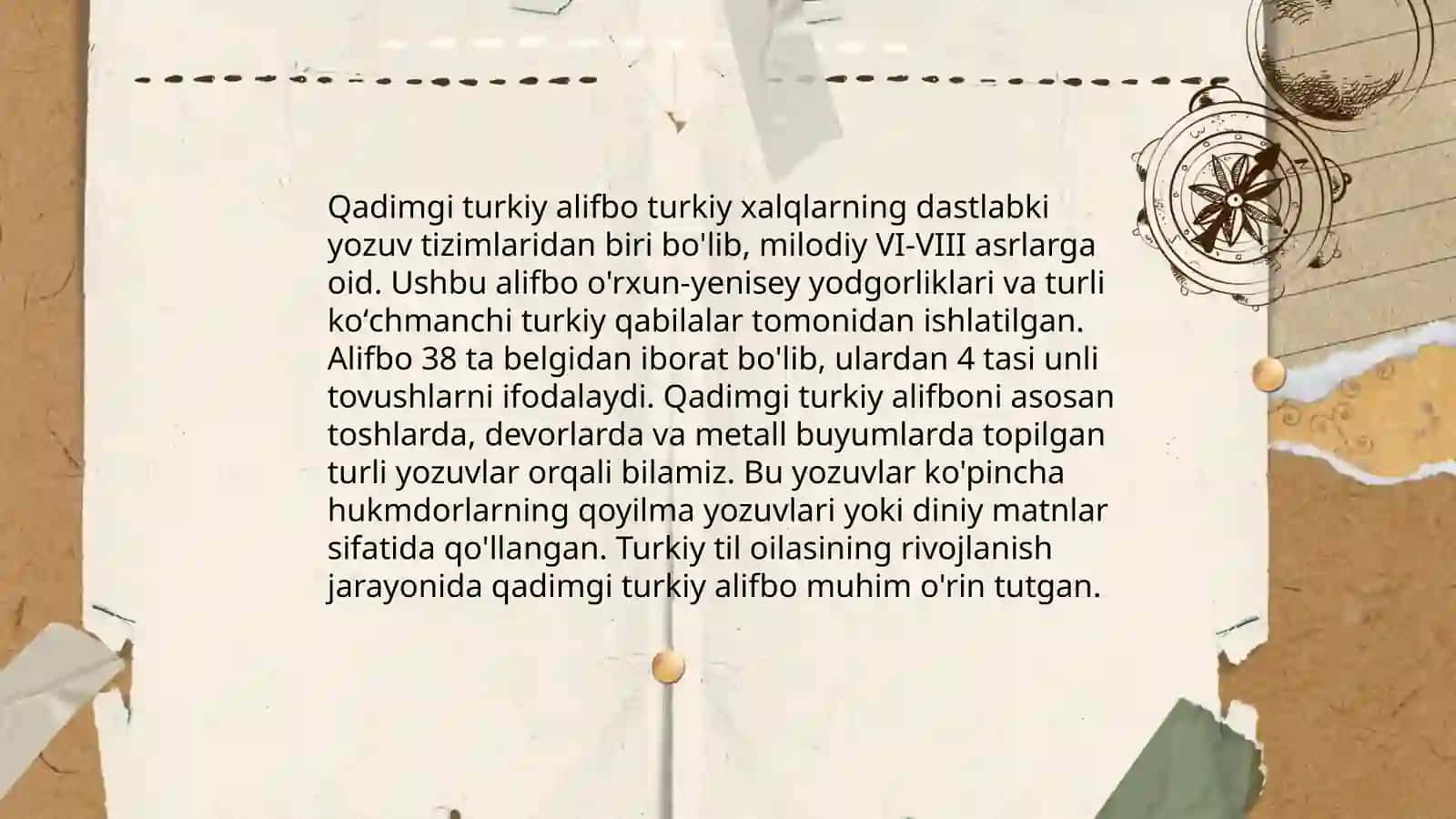 Eski oʻzbek tili va Qadimgi turkiy til 4