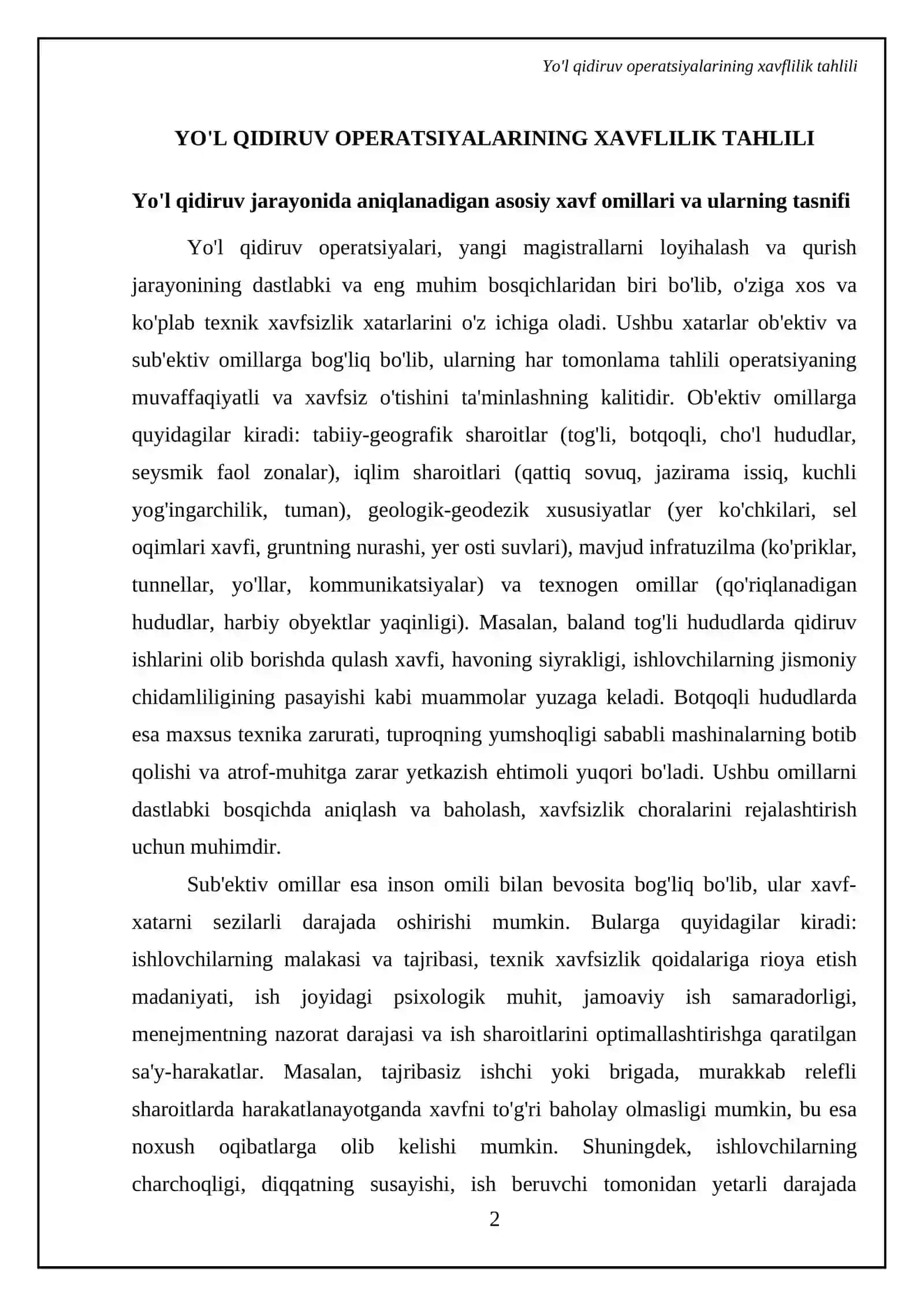 Avtomabil yo'llarini qidiruvida texnika xavfsizligi 4