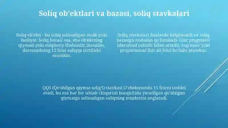Soliqqa tortishning umumbelgilangan tartibi 4