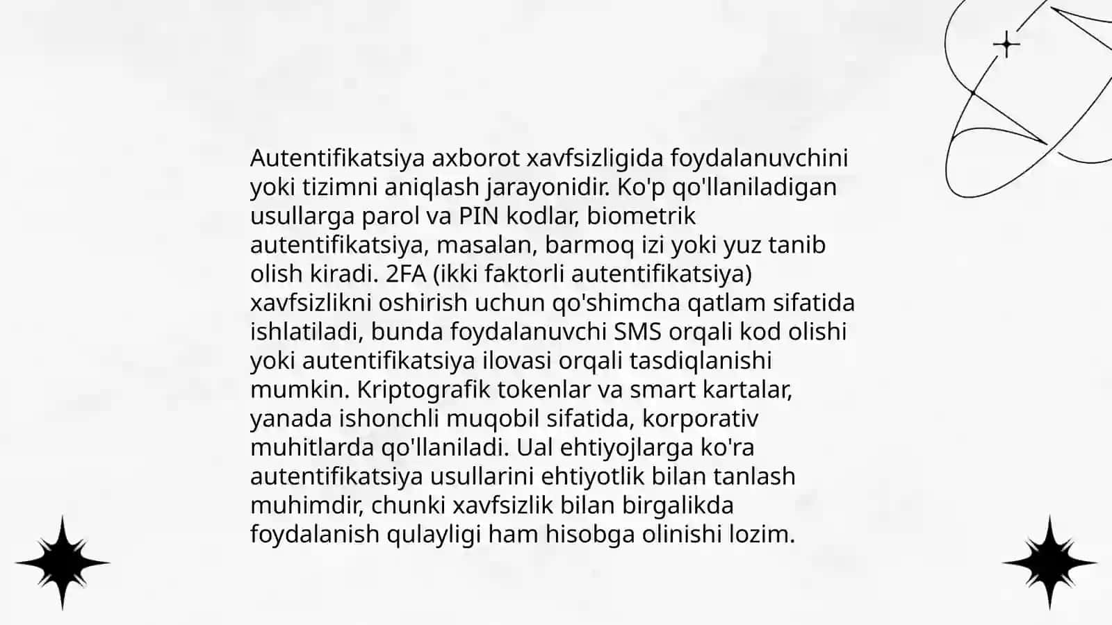 Axborot xavsizligini taminlash usullari 4