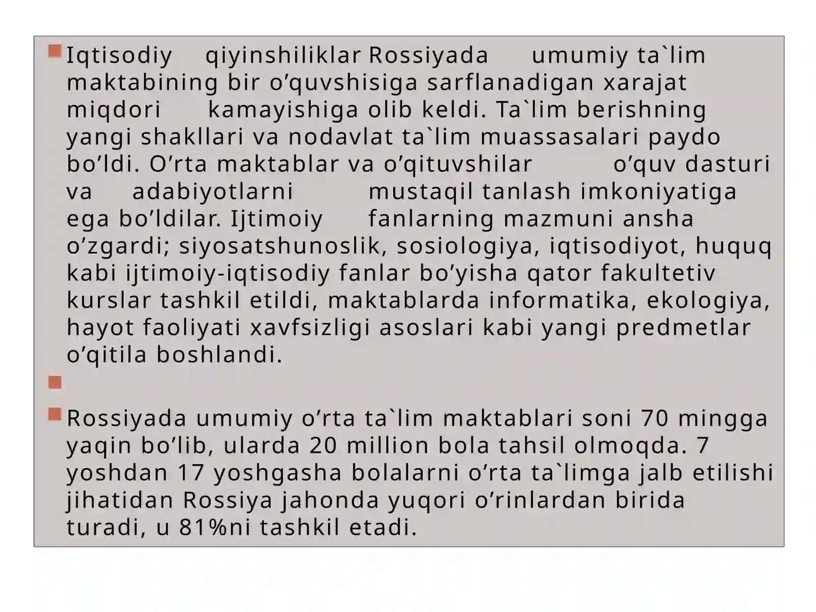 ROSSIYADA TA‘LIM TIZIMI VA TURLARI 4