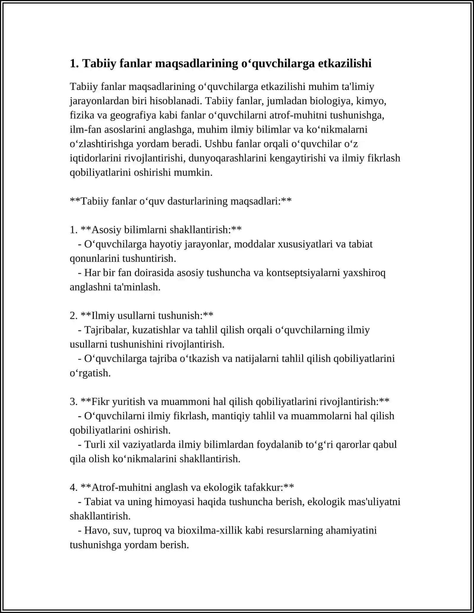 TABIIY FANLAR MAQSADLARINING O‘QUVCHILARGA ETKAZILISHI 4