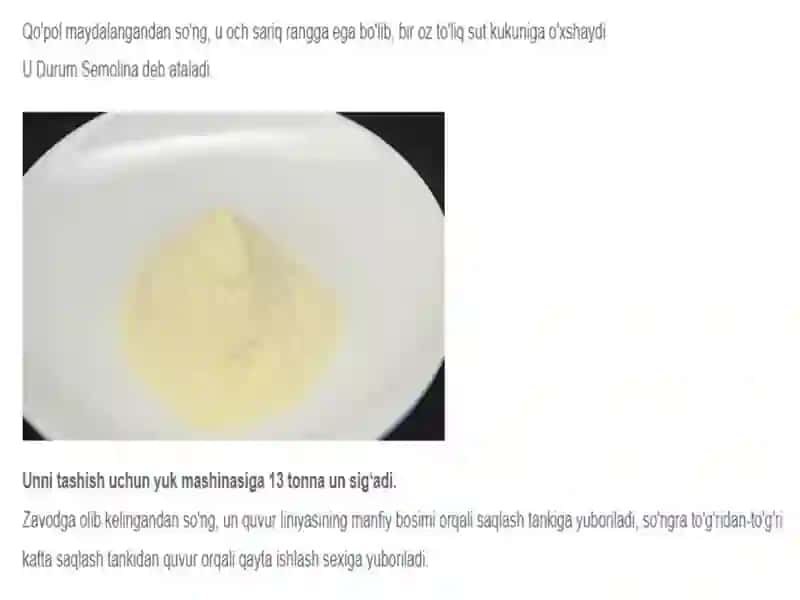 Makaron mahsuloti ishlab chiqarish texnologiyasi 4