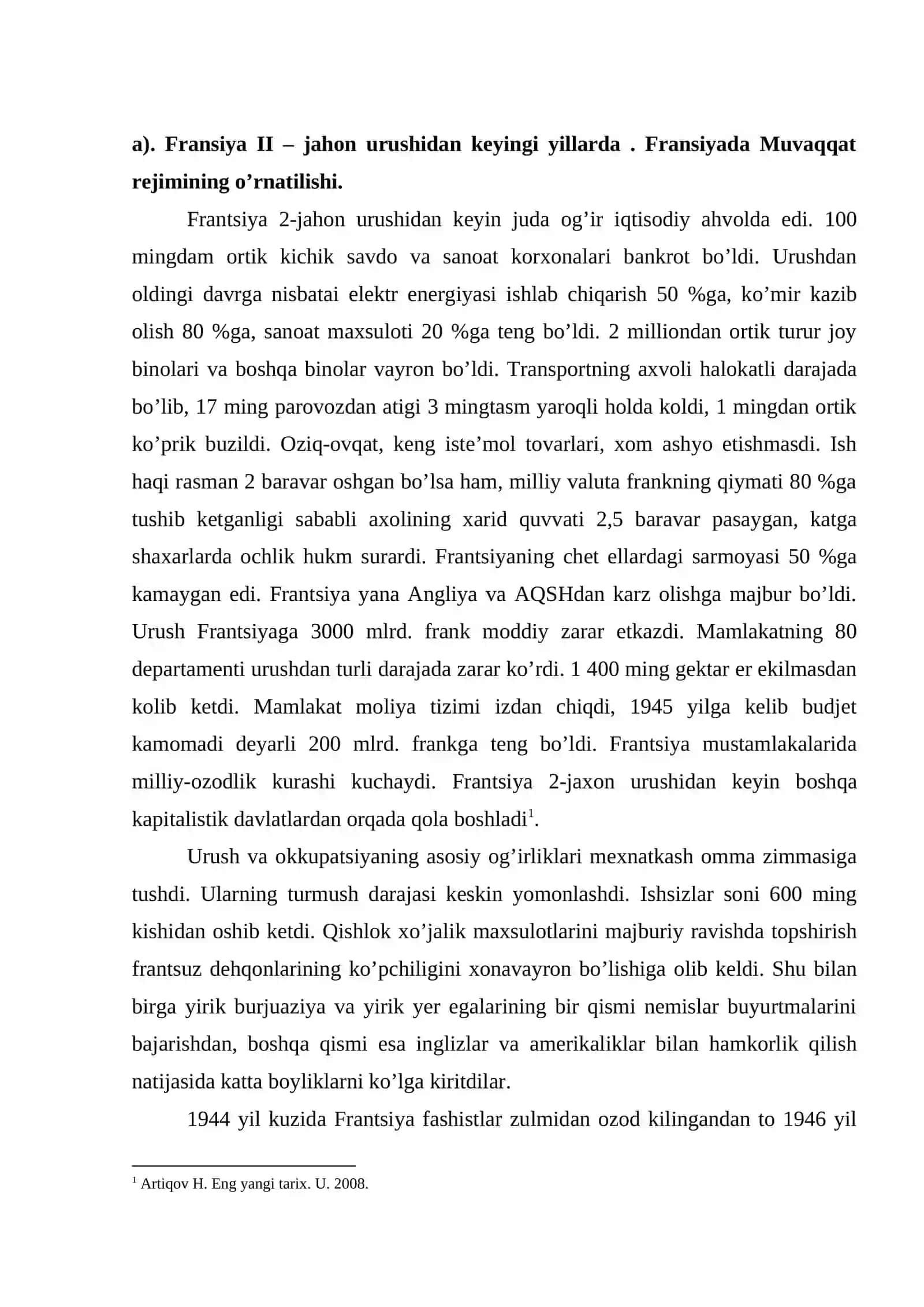 Fransiya Sharl de Goll prezidentligi davrida 4