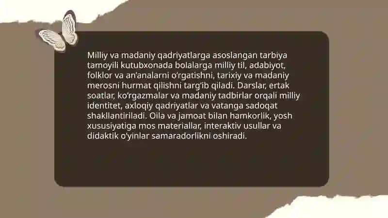 Kutubxonalarda bolalar bilan ishlashning an’anaviy tamoyillari 4