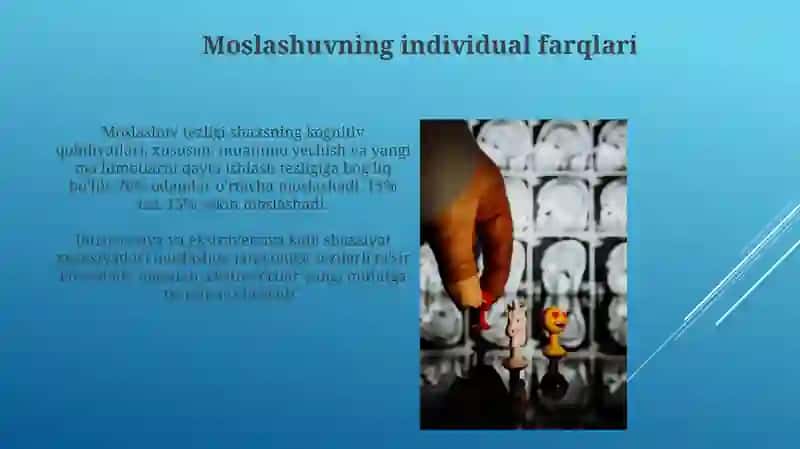 Shaxslarda adaptatsiya jarayonining psixologik xususiyatlari 4