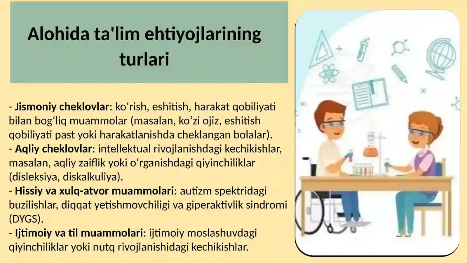 Alohidata’limehtiyojlari bo‘lgan bolalar uchun individual ta’lim yo‘nalishlari 4