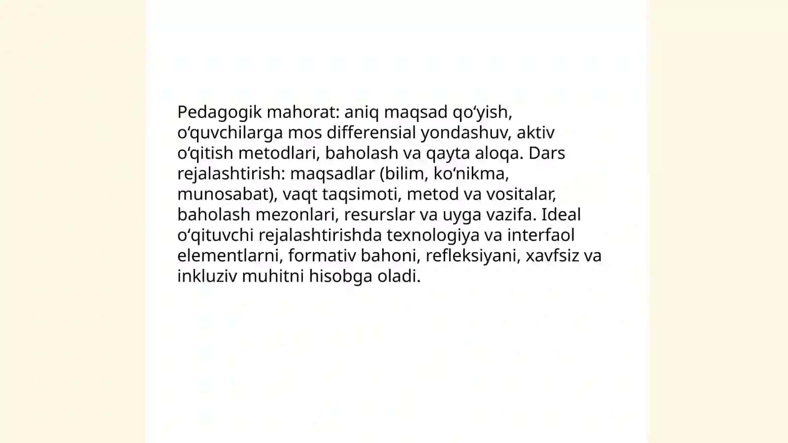 Mening idealimdagi oʻqituvchi 4