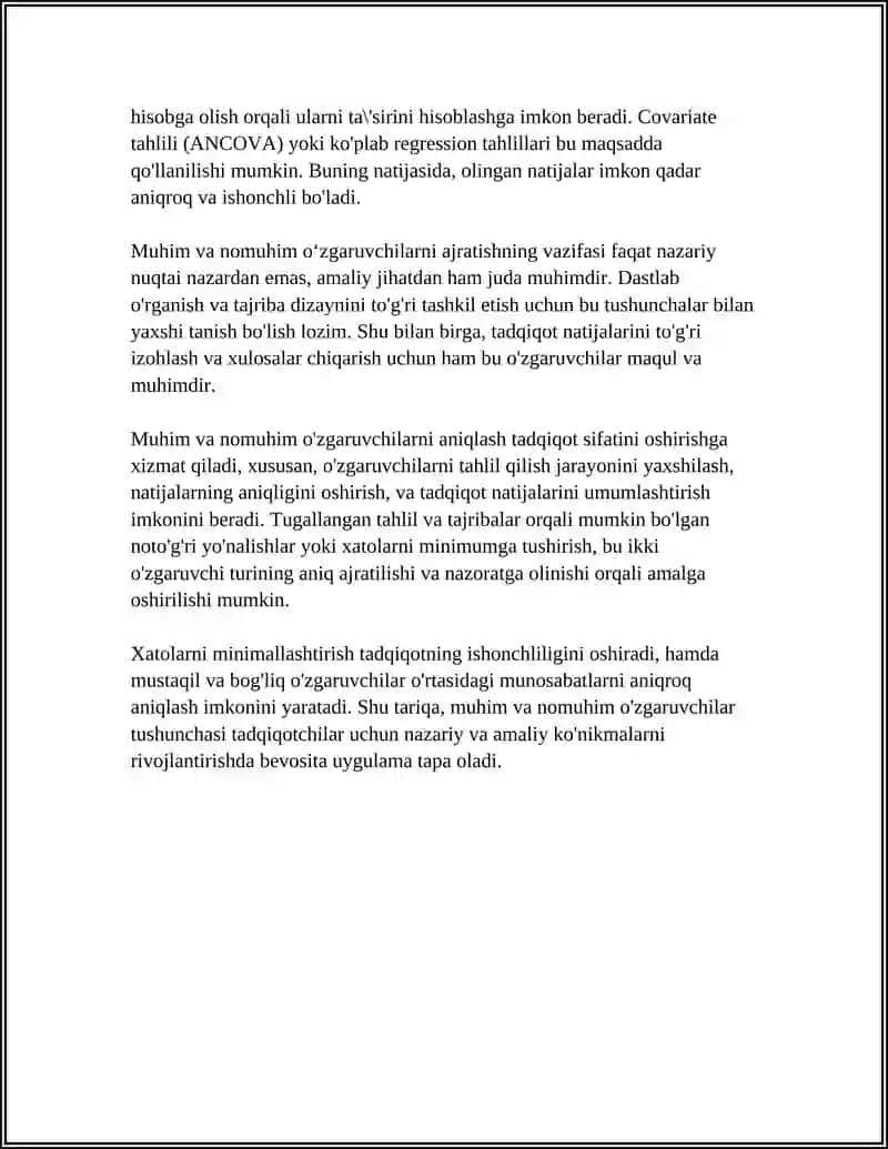 MUHIM VA NOMUHIM OʻZGARUVCHILAR ELEMENTAR BUL FUNKSIYALARI AQLLI TALABA BOT 4