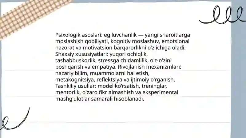 Egiluvchanlik va uni tarbiyalashning uslubiy asoslari 4
