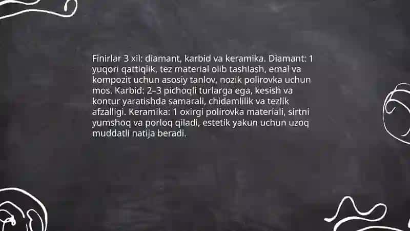 Plombaga pardoz berish uchun ishlatiladigan asboblar 4