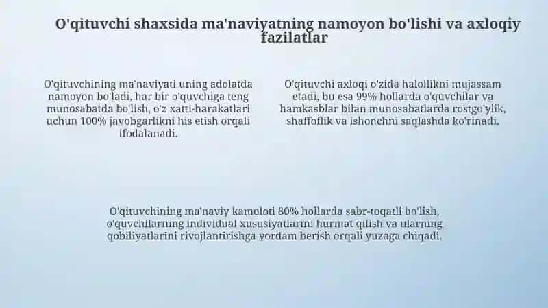 Zamonaviy o'qituvchi va uning ma'naviy qiyofasi 4