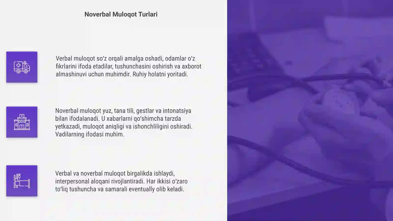 Verbal va noverbal muloqot turlari va vazifalari 4