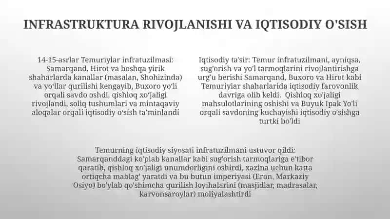 Temuriylar davri iqtisodiy qarashlar 4