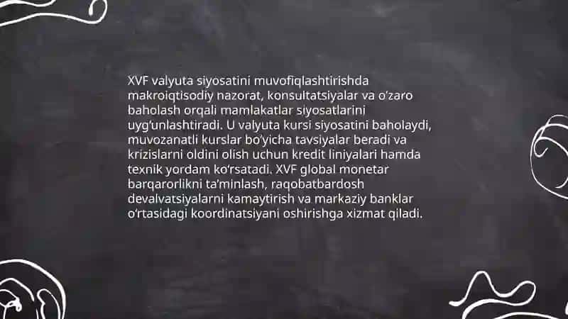 Xalqaro valyuta fondining globallashuv jarayonidagi ahamiyati tahlili 4