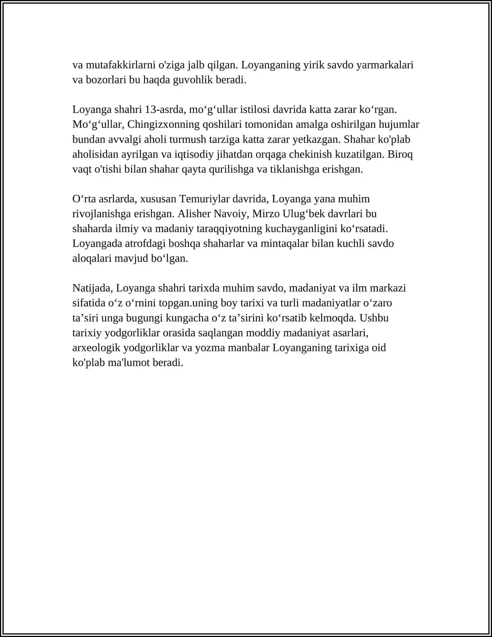 LOYAN - QADIMGI XITOY SHAHRI 4