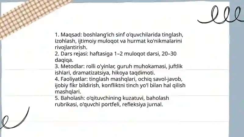 Boshlangʻich sinf o'quvchilarida qadriyat yo'nalishlari va muloqot madaniyatini shakllantirish 4