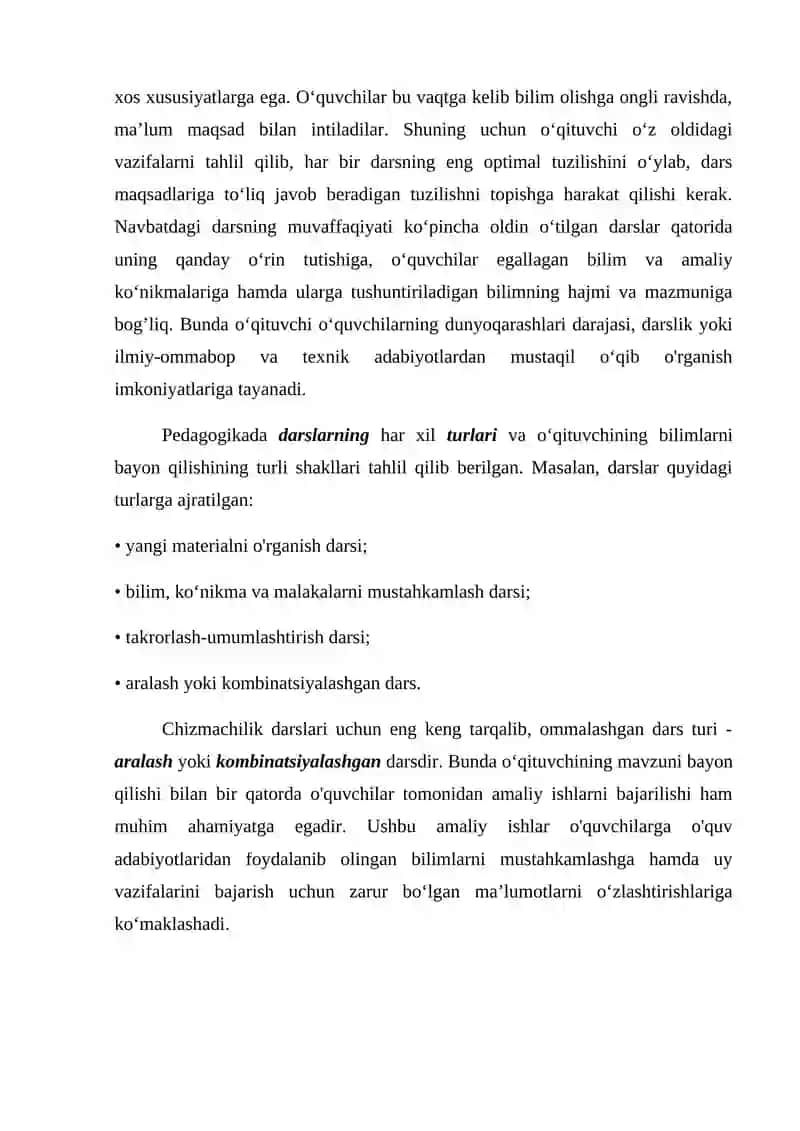 SINFDA CHIZMACHILIKDAN TANISHTIRISH DARSINI TASHKIL ETISH 4