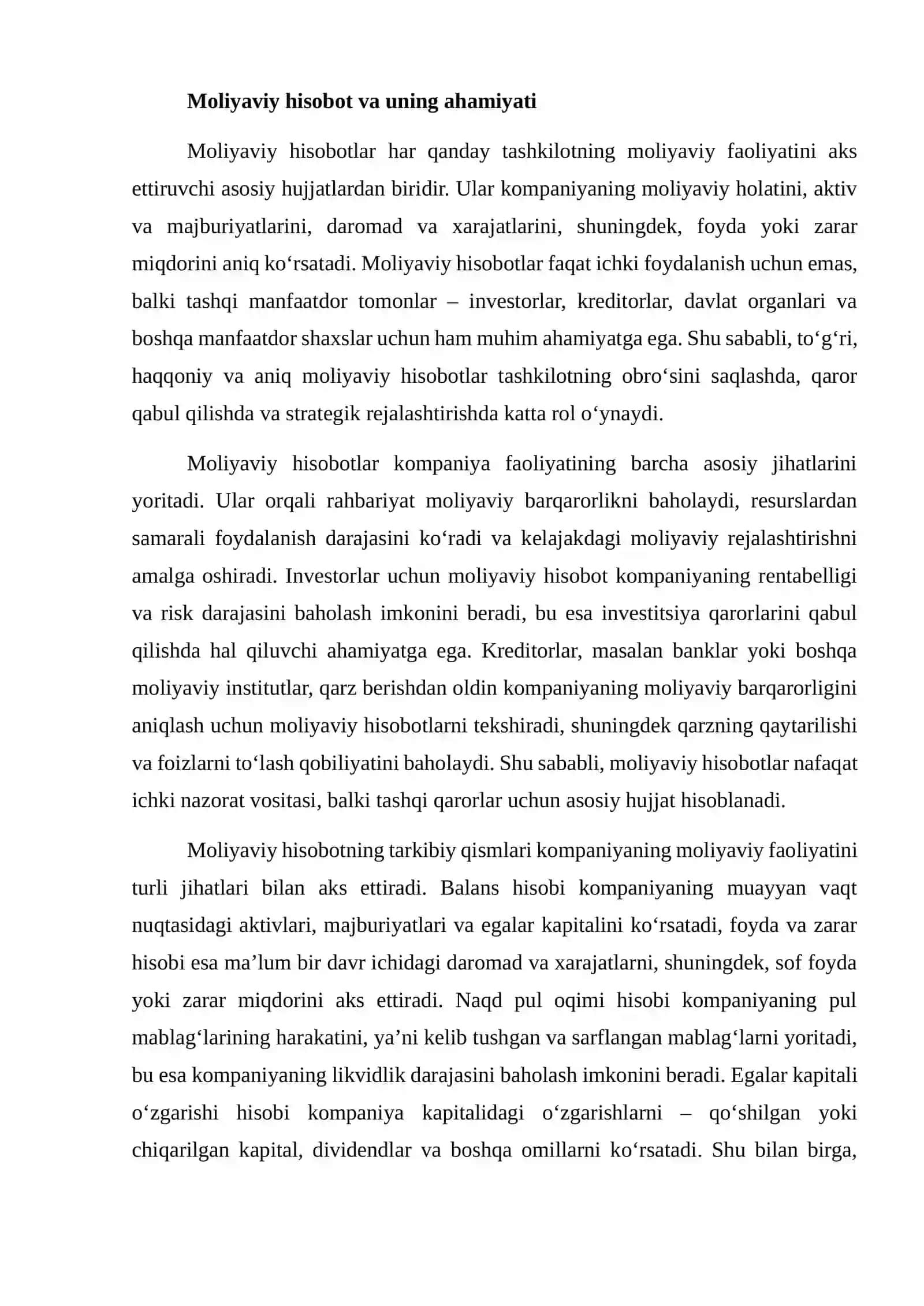 MOLIYAVIY HISOBOTDA XATOLAR VA ULARNI ANIQLASH 4
