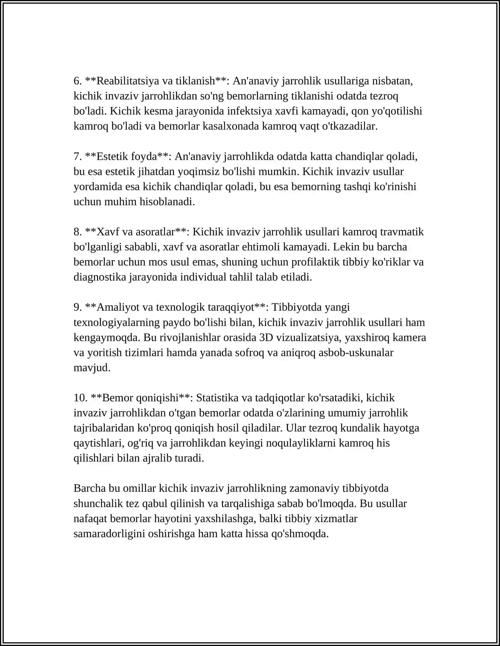 KICHIK INVAZIV XIRURGIYANING MOHIYATLARI.XIRURGIYA FANINING RIVOJLANISH BOSQICHLARI 4