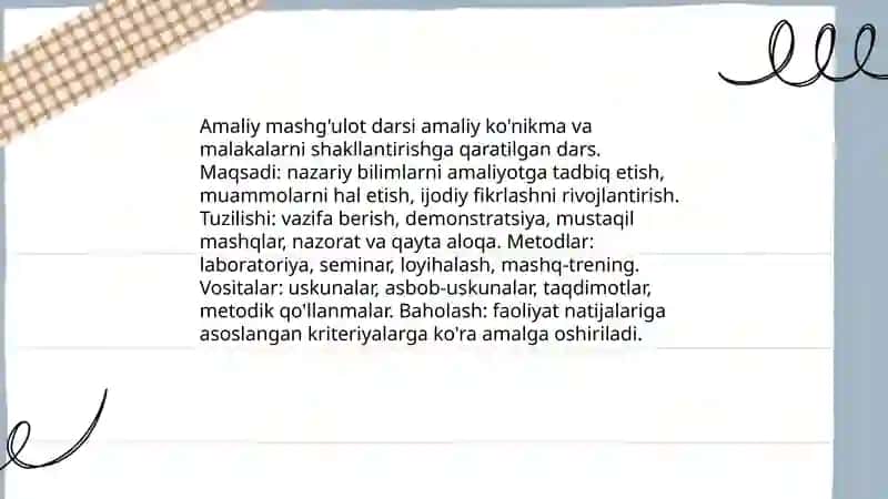 An'anaviy ma'ruza darsi 4