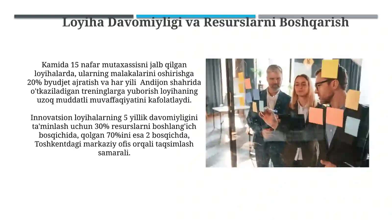 Innovatsion Loyihalarda Kadrlarni Boshqarishning Oʻziga Xos Xususiyatlari 4
