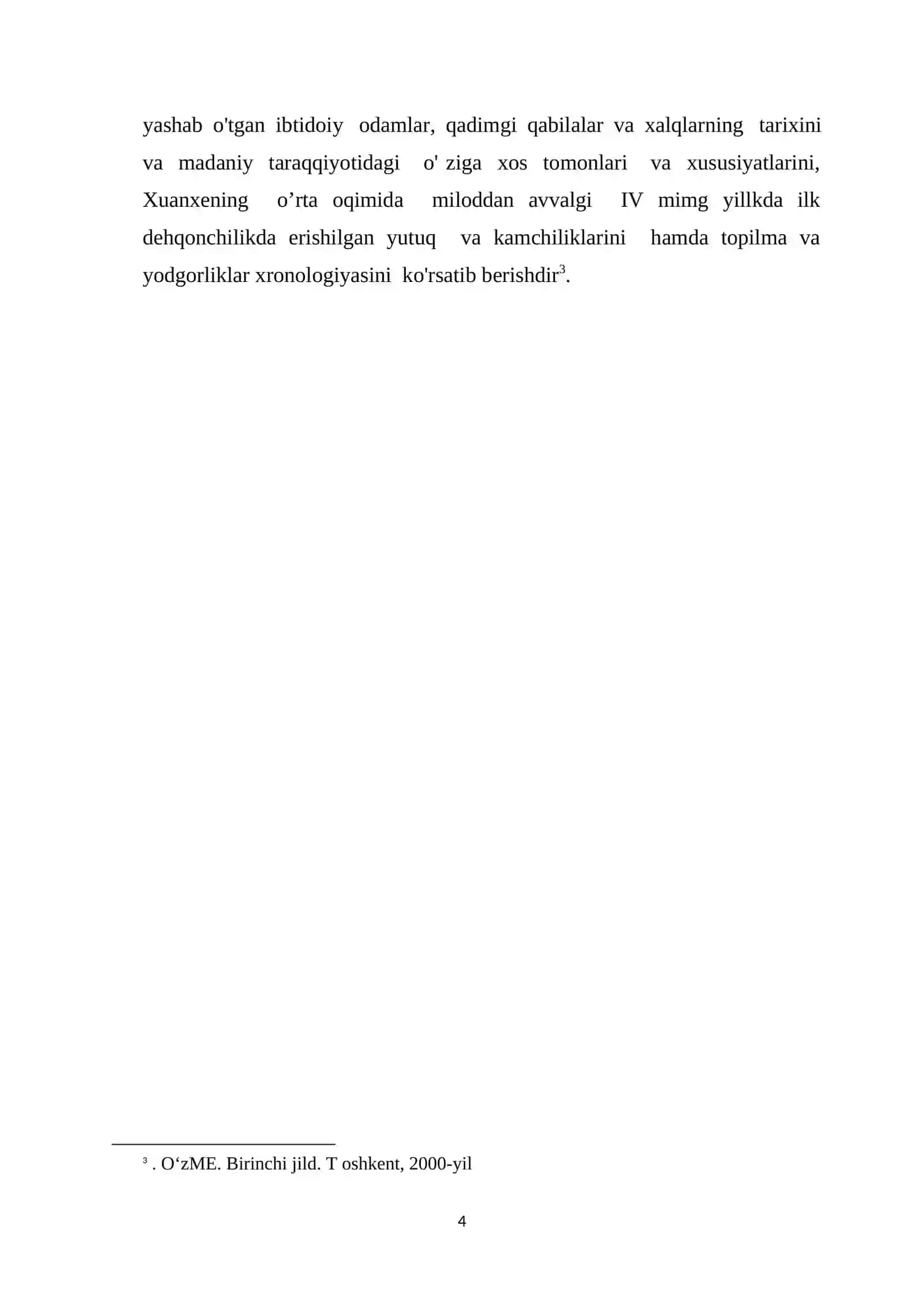 Miloddan avvalgi IV ming yillikda Xuanxening o’rta oqimi hududida ilk dehqonchilikning qaror topishi 4