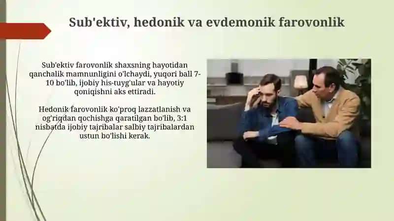 Psixologik salomatlik mezonlari 4
