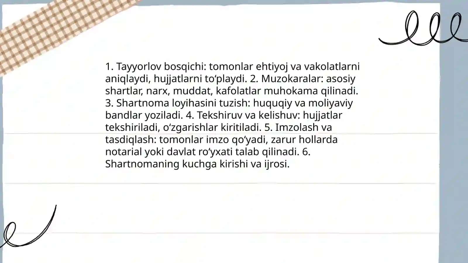 Xo'jalik shartnomalarini tuzish, o'zgartirish va bekor qilish tartibi 4