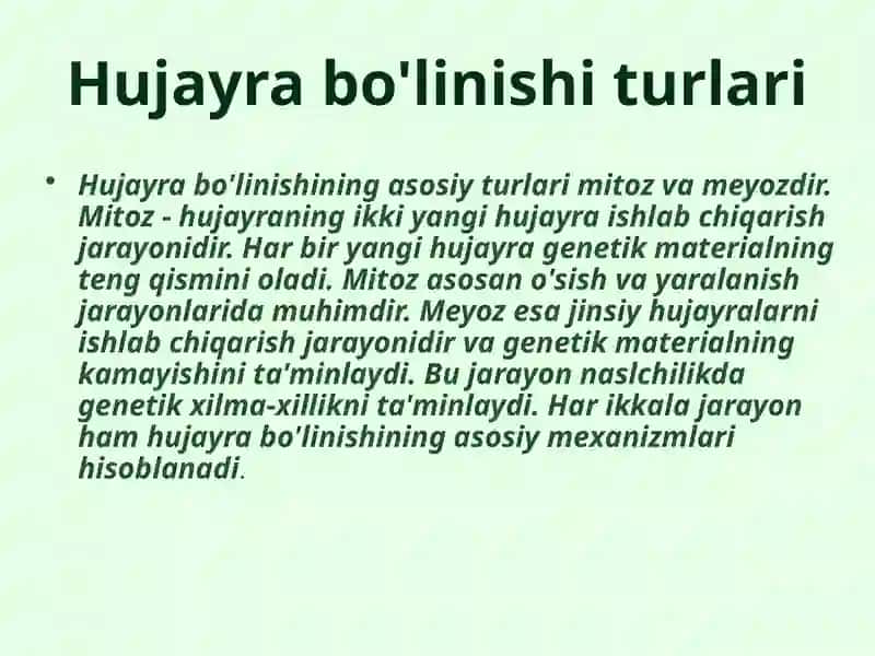 Replikatsiya va hujayra bo'linishi fazali boshqarilishi 4