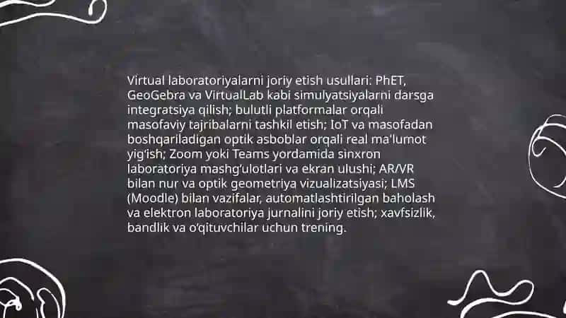 Optika bo'limini o'qitishda axborot texnologiyalarini qo'llashga oid tavsiyalar 4